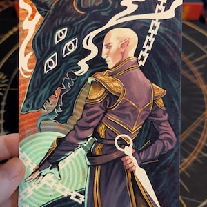 Solas Dragon Age Tarot Inspired Poster Art Print A6/A5 (DATV) - Etsy