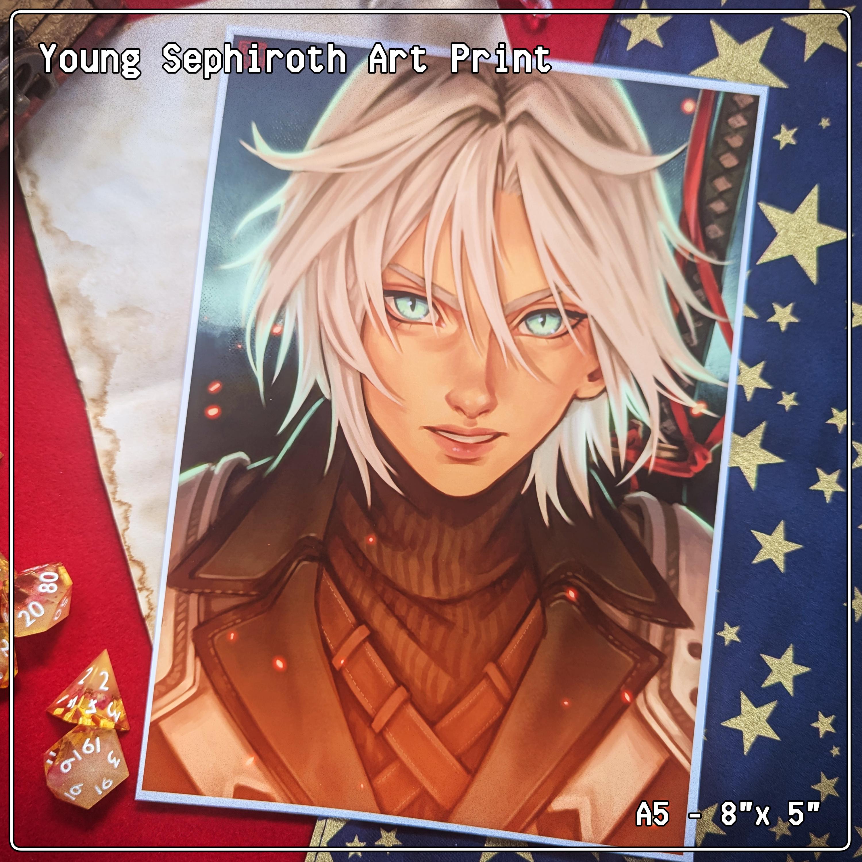 Young Sephiroth FF7 Ever Crisis Poster Art Print A5 - Etsy