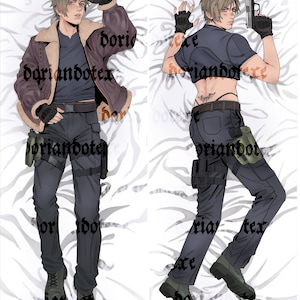 FÖRBESTÄLL Leon S Kennedy Body Pillow Dakimakura bild 2