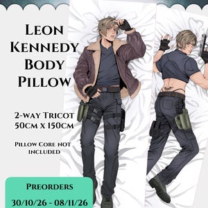 FÖRBESTÄLL Leon S Kennedy Body Pillow Dakimakura bild 1