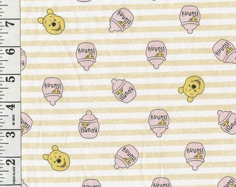 Winnie-The-Pooh Honey Jars Yellow Stripe