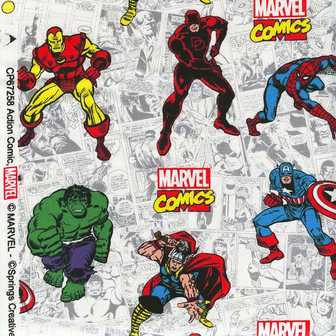 Marvel Creative Commons MARVEL COMICS Action Characters Retro, by Springs Creative, SKU# 67258 ...