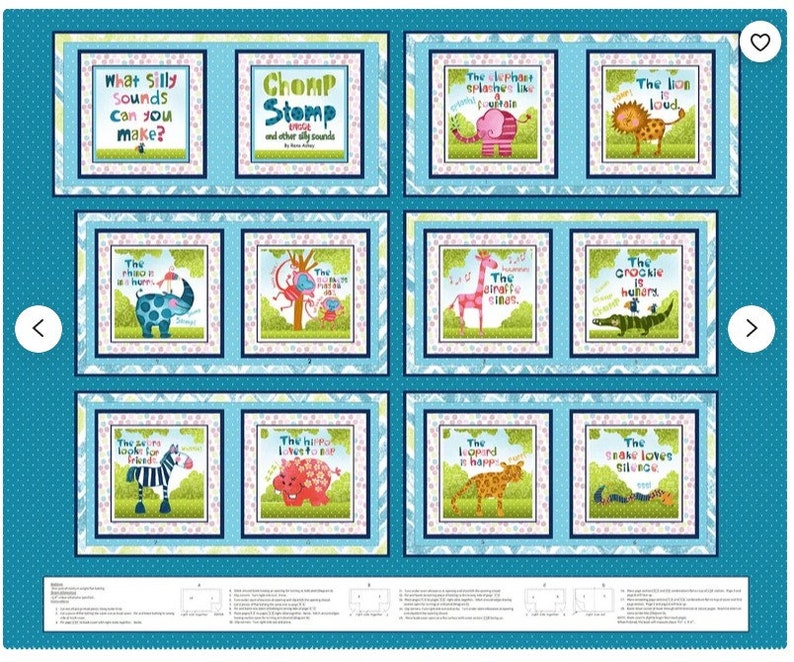 Silly Safari Baby Quilt Kit by Studio E Fabrics Etsy