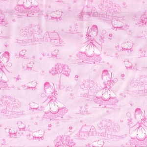 Little Bo Beep Nursery Rhyme Pink Toile by Timeless Treasures