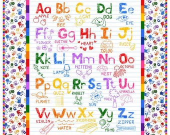 "Color My World Alphabet ""Quilt Sew Easy"" Quilt-Kit."