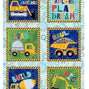 Little Builder Fabric Collection by Nicole Decamp for Benartex Fabrics
