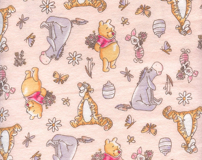 Winnie the pooh Spring Blooms Peach Flannel By Camelot Cottons Etsy winnie-the-pooh-spring-blooms-peach-flannel-by-camelot-cottons-etsy