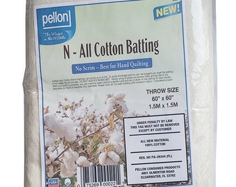 Pellon Wurfgröße Nature es Touch 80/20 Baumwolle/Polyester Blend Batting mit Scrim