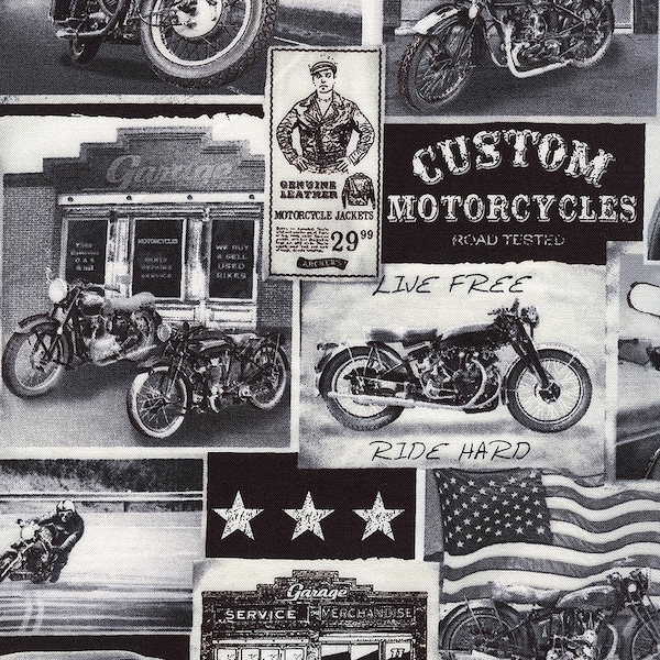 Motorcycle Fabric Panel - Etsy