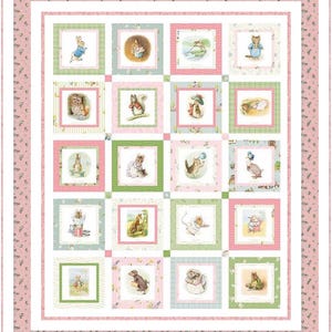 Kit completo per trapunta "Quilt Sew Easy" di Peter Rabbit e i suoi amici
