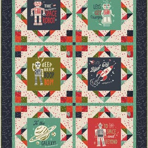 321 BLAST OFF Robot Space Journey Throw Kit