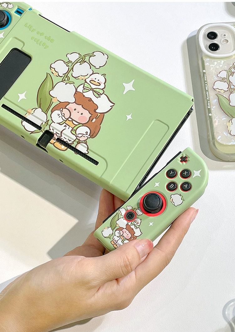 Bellflower Girl Switch Case Kawaii Switch Shell Soft Switch Etsy