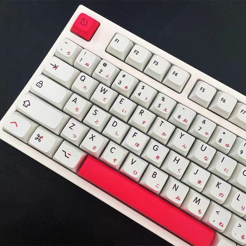 Red Keycaps Set Xda Japanese Keycaps Set 126 Keycaps Etsy Australia