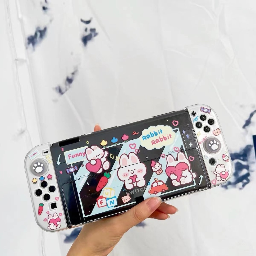Bunny Switch Oled Case Cute Switch Oled Shell Nintendo - Etsy