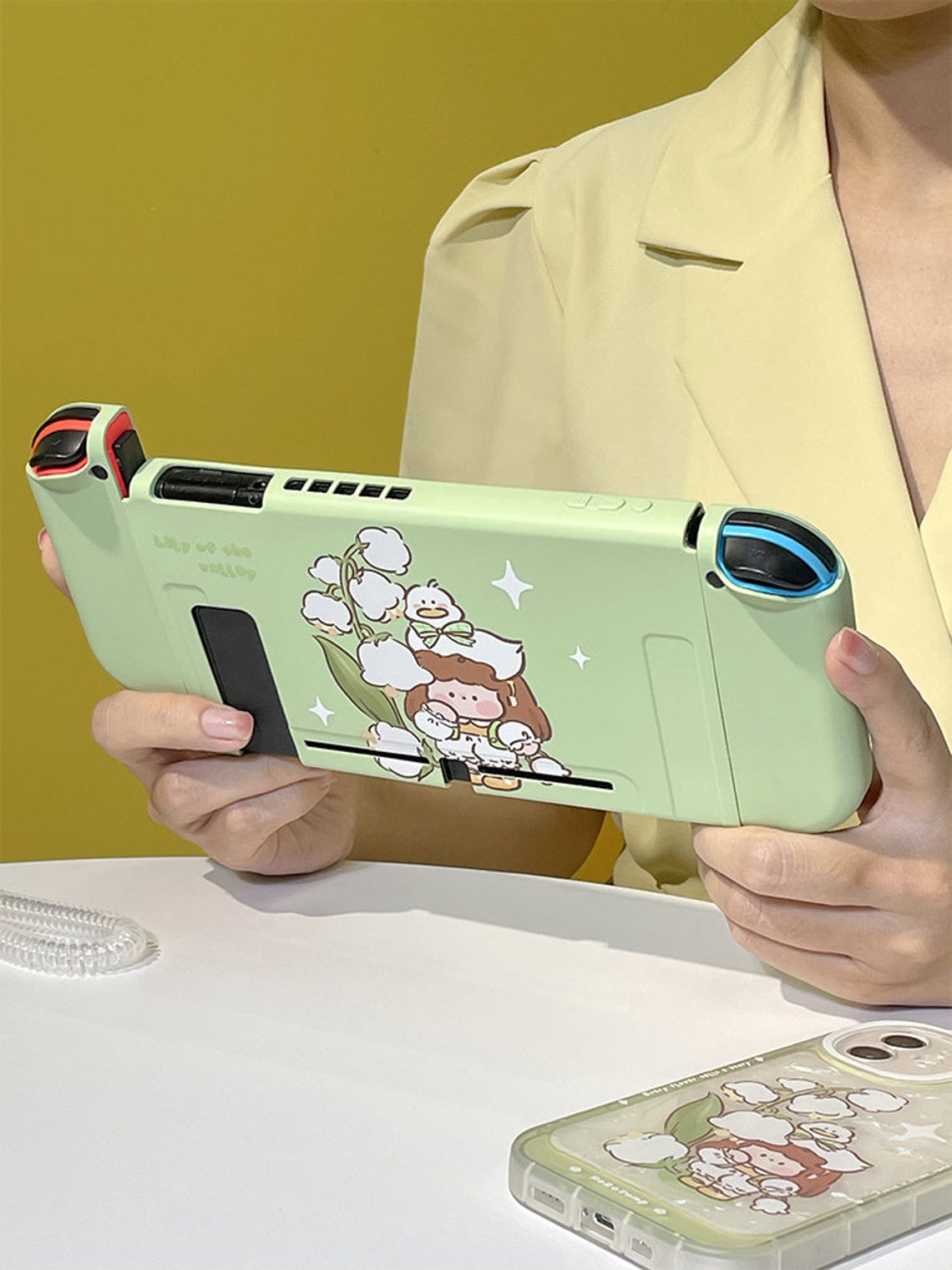 Bellflower Girl Switch Case Kawaii Switch Shell Soft Switch Etsy