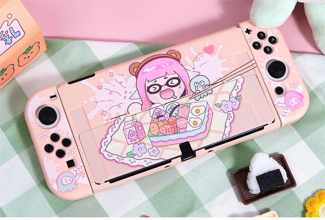 Squid Bento Nintendo Switch Case Pink Squid Switch OLED Case - Etsy