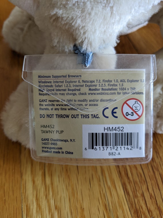 webkinz with tag