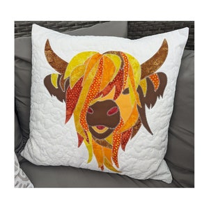 Highland Cow Applique Pattern