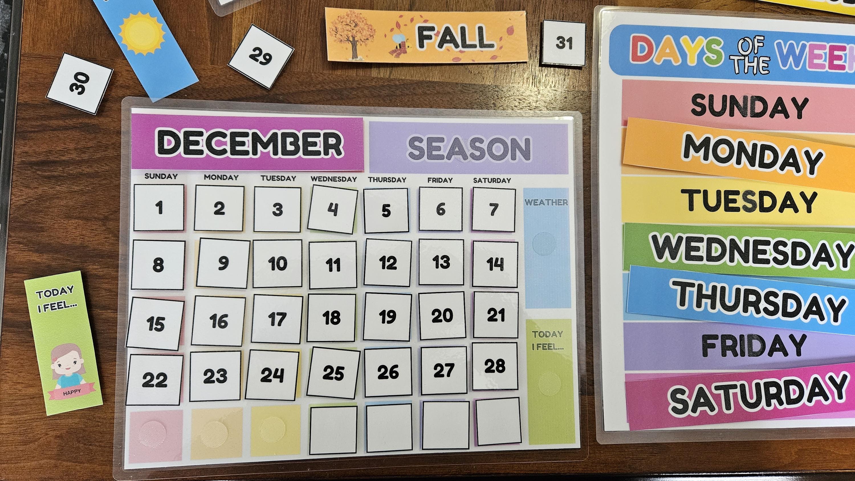 Calendar, Days of the Week, Months of the Year Busy Book Charts - Etsy