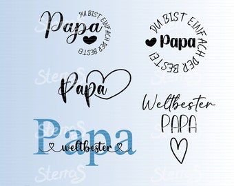 Plotter file "World's Best Dad" in SVG, DXF and PNG