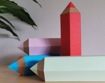 Plotter file pen box, SVG, school, school start, school start, enrollment, gift, pen, box, Cricut Joy compatible