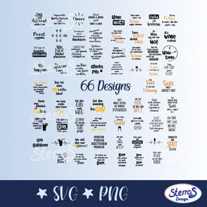 Plotterfil med talesätt om alkohol, paket i SVG, PNG, tyska, underläggsdesign