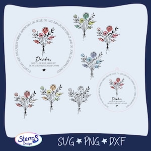 digitale Datei, Lasercut, Blumen Mama, SVG DXF PNG, Blumen Blumenstrauß, Plotten Lasern, Frühling Muttertag, Geschenk, Spruch deutsch, Danke