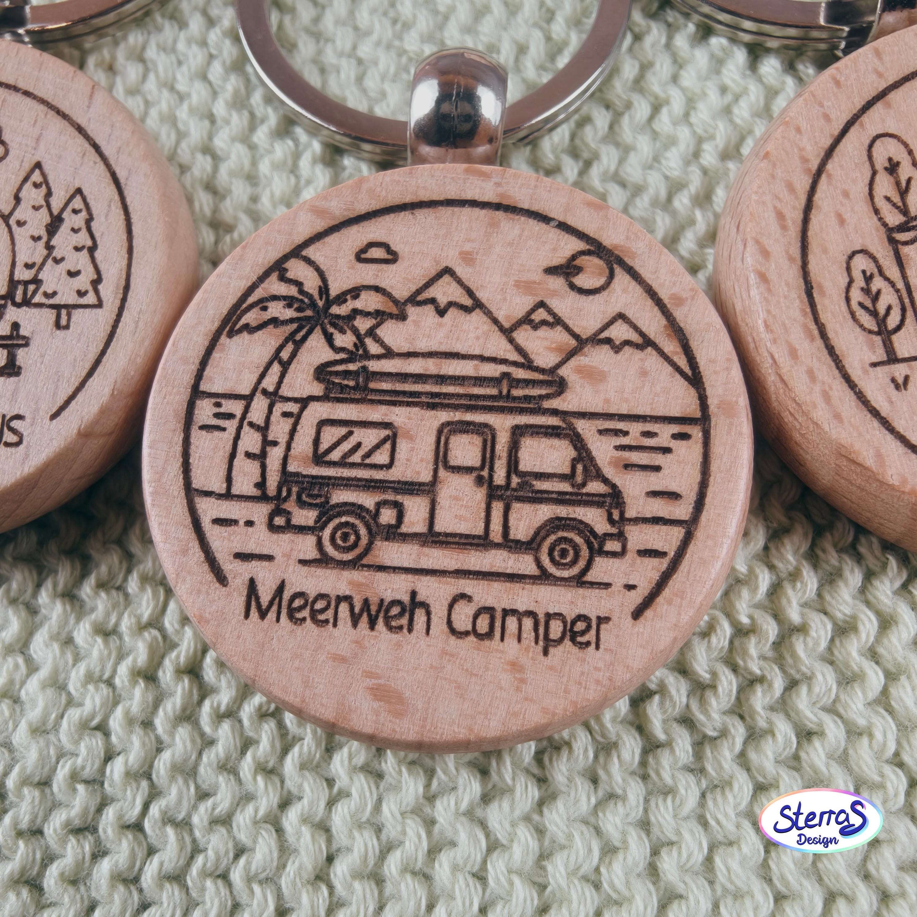 Camping Caravan Laser File Set • SVG PNG • 10 Designs for Keychains ...