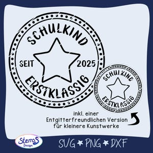 Plotter file school child first class, digital file, SVG DXF PNG, school, child, school start, school enrollment, first class