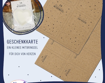 Print template gift card PDF download souvenir gift idea DIY crafting loving packaging print card template