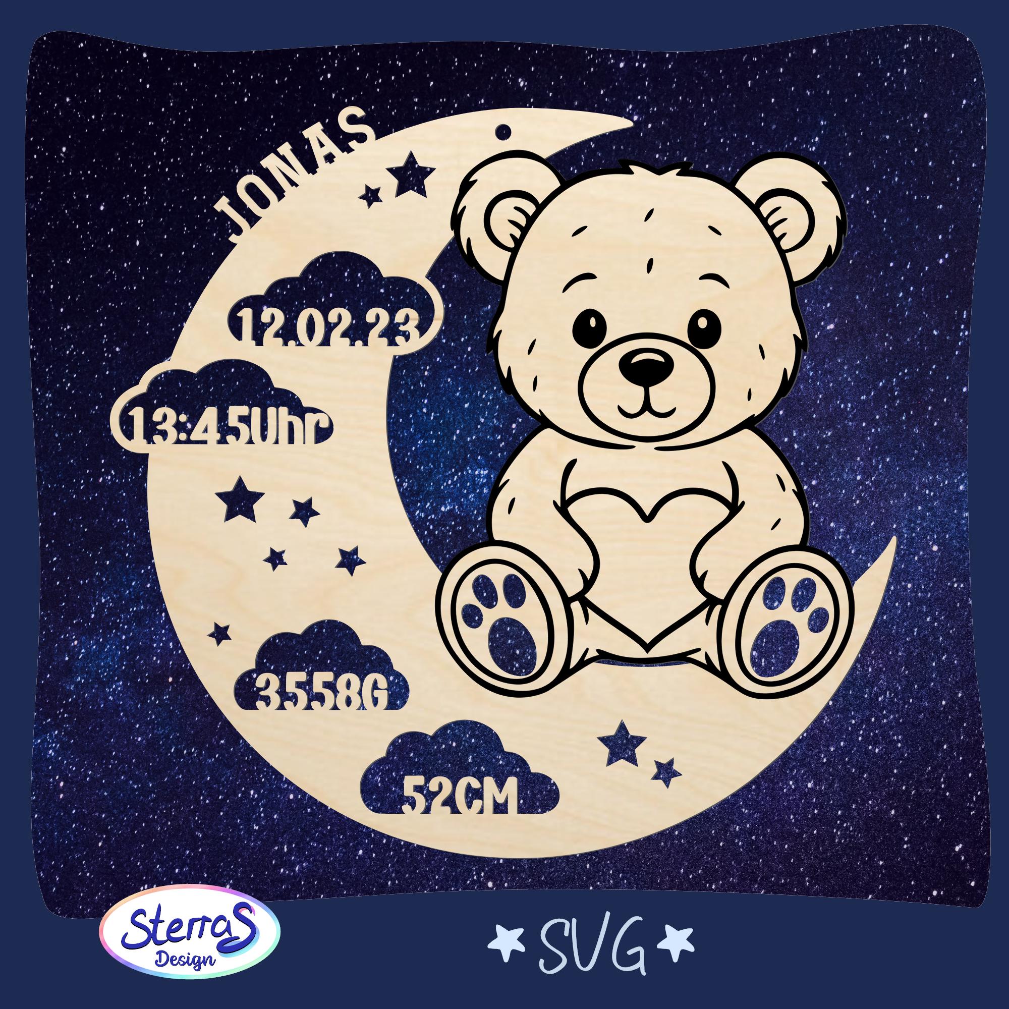 Biglietti Auguri Ecologici - Set 12 Con Motivo Orso Carta Riciclata