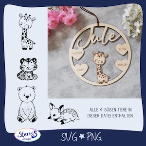 Laserdatei Geburtsaufhänger Baby Geburt Geburtsdaten Babyparty Holz Gravur personalisiert Schneidedatei SVG PNG Namensschild Geschenk Herz