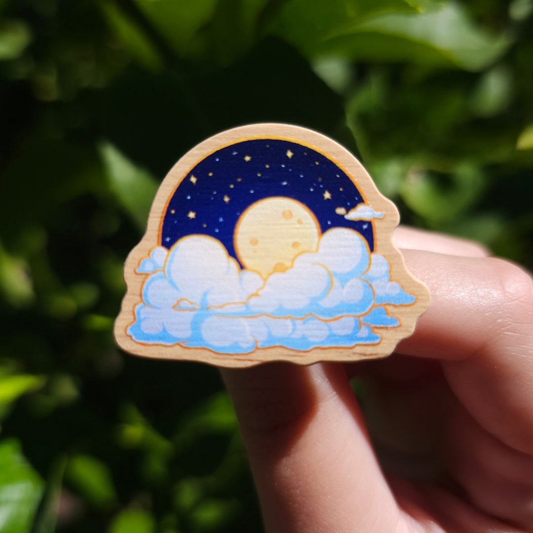 Full Moon Pin - Etsy