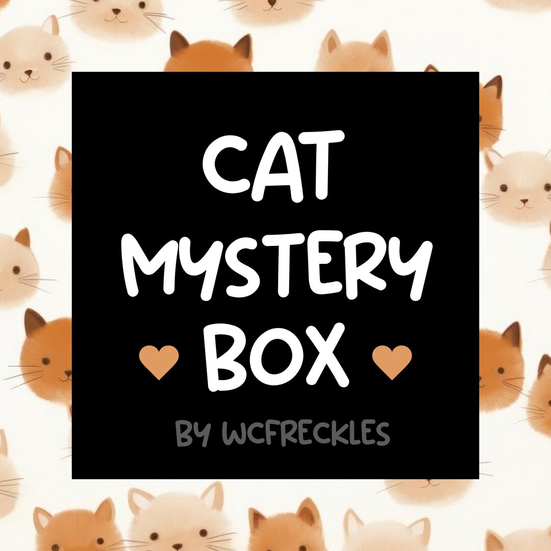 CAT Mystery Box Cat Themed Mystery Package Gift Etsy