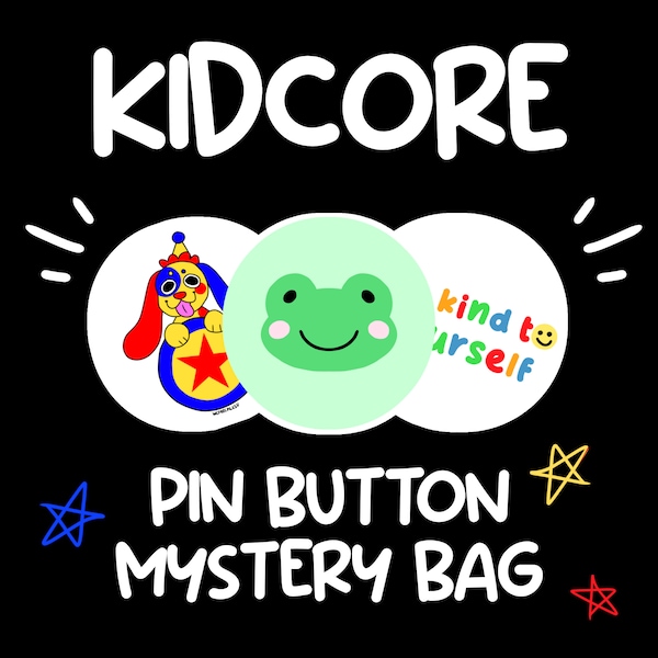 KIDCORE Pin Button Mystery Bag