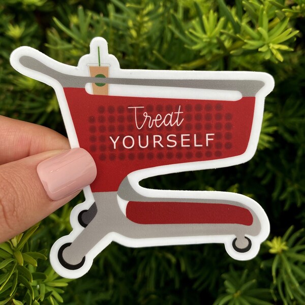 Target Sticker, Target Shopping Cart, Treat Yourself Sticker, Target Run, Adulting Sticker