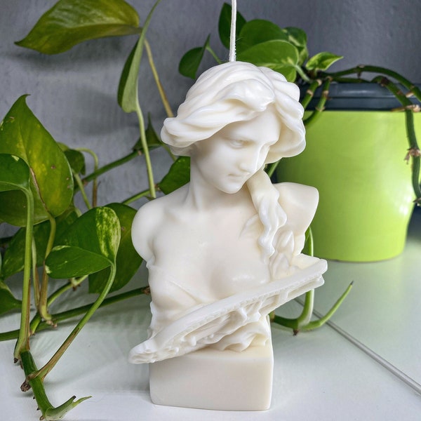 Frau Göttin Kerze XXL 14,5 cm | Handmade in Germany | Römische Venus Antik Büste Aphrodite