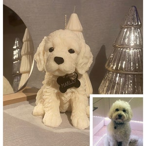 Cockapoo Dog Pet Candle, Dog Lover, Pet Candle, Bespoke Candles ...