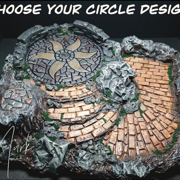 Cup Holder with Dice Tray | D&D | Dungeons and Dragons Accessories | Terrain | Wargames - Choose your Class