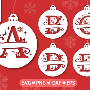 Weihnachten Split Buchstaben, Weihnachtsbirne Schnittdatei, Weihnachten Split Alphabet, Weihnachten SVG, Weihnachten Cut Files Cricut, Weihnachten Svg, Buchstaben Png