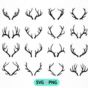 Hirsch Hörner SVG, Geweih SVG, Weihnachts Hirsch, Geweih Design-Elemente, Vektor-Bild, Rudolph png, dxf, insbesonders Hirsch Hörner Silhouette, geschnitten
