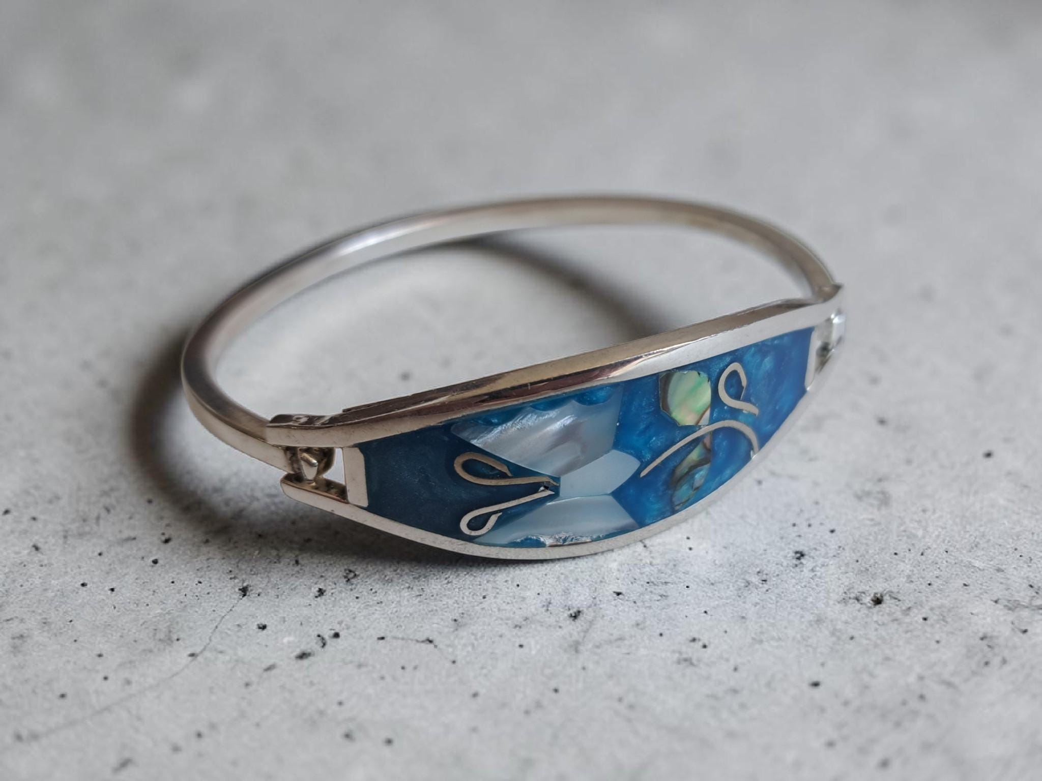Vintage Mexican Silver Bracelet - Etsy