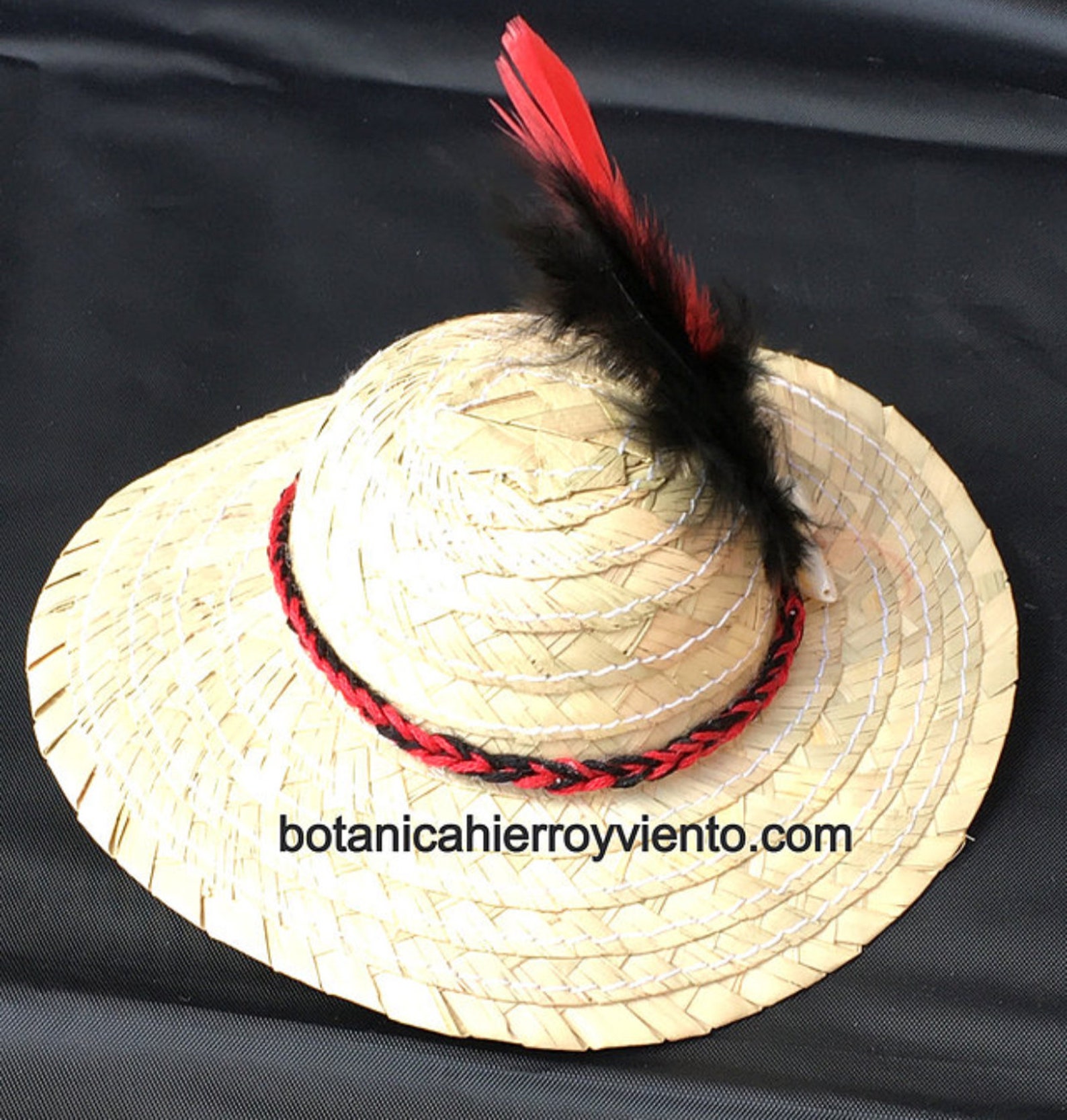 Eleggua Hat Sombrero Elegua Straw Hat Sombrero De Paja Etsy UK