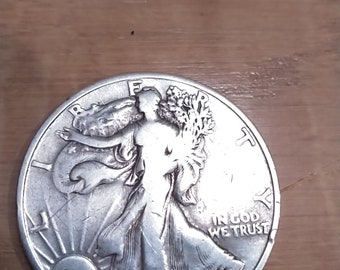 1944 Walking Liberty Half Dollar; Choice AU-BU