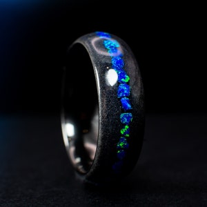 Handmade Alpha Titan Ultima 8mm wide Black Ceramic ring