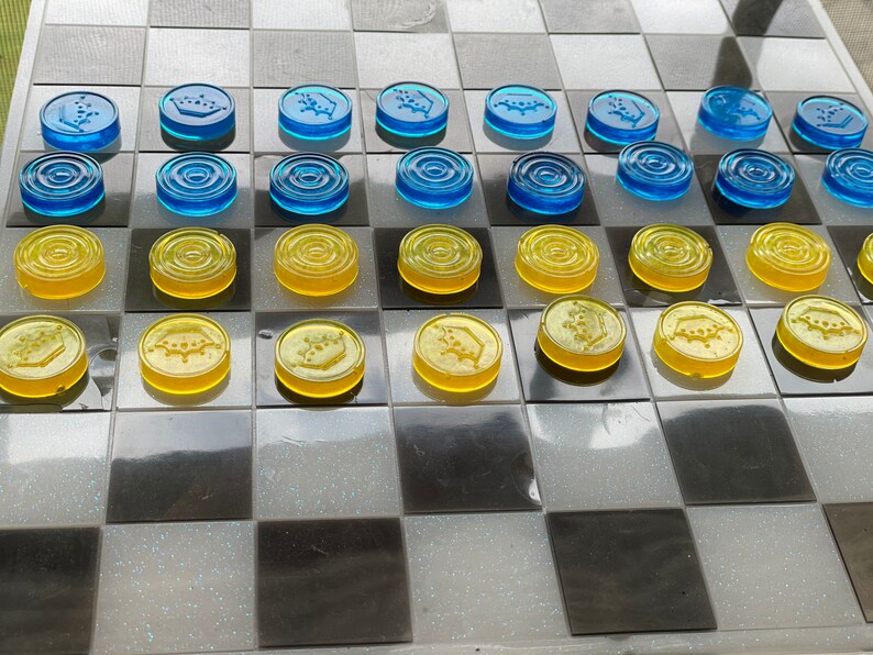 Checkers PIECES ONLY Etsy