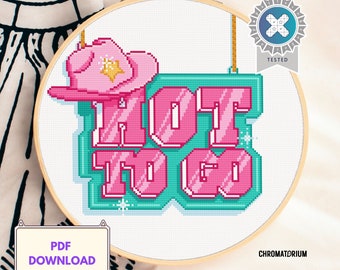 Chappell Roan - Hot to Go Cross stitch pattern - PDF Instant Download - Pattern Keeper Compatible