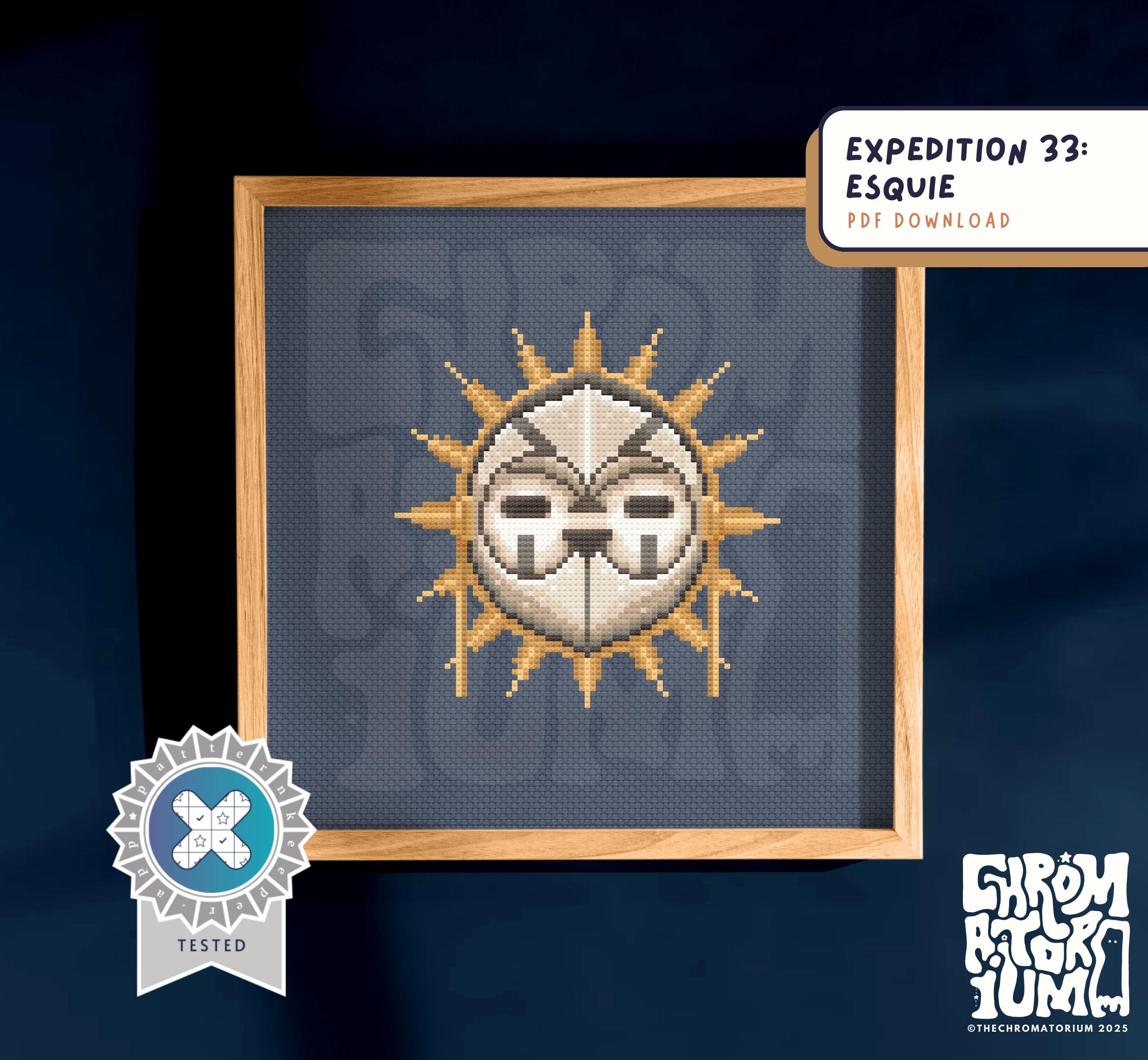 Expedition 33 Inspired: Esquie Cross Stitch Pattern - PDF Instant