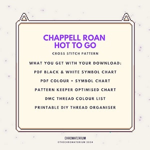 Chappell Roan - Hot to Go Cross Stitch Pattern - PDF Instant Download ...