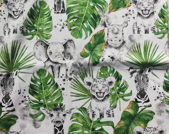 Tissu Enfant Jungle Etsy